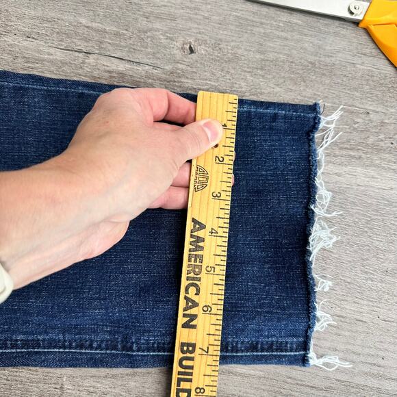 Democracy "Ab"solution Straight Jeans Raw Hem Size 12 - Picture 12 of 13